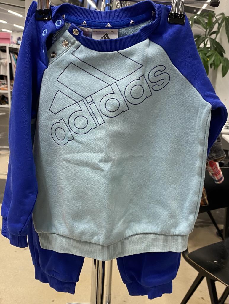Settu Adidas blátt 86/92